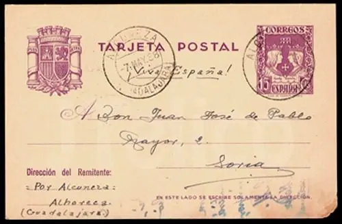 Historia postal de Alcuneza